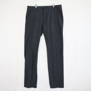 Travis Mathew Pants Mens 34 Performance Golf Chino Slacks Stretch Flex Dark Gray